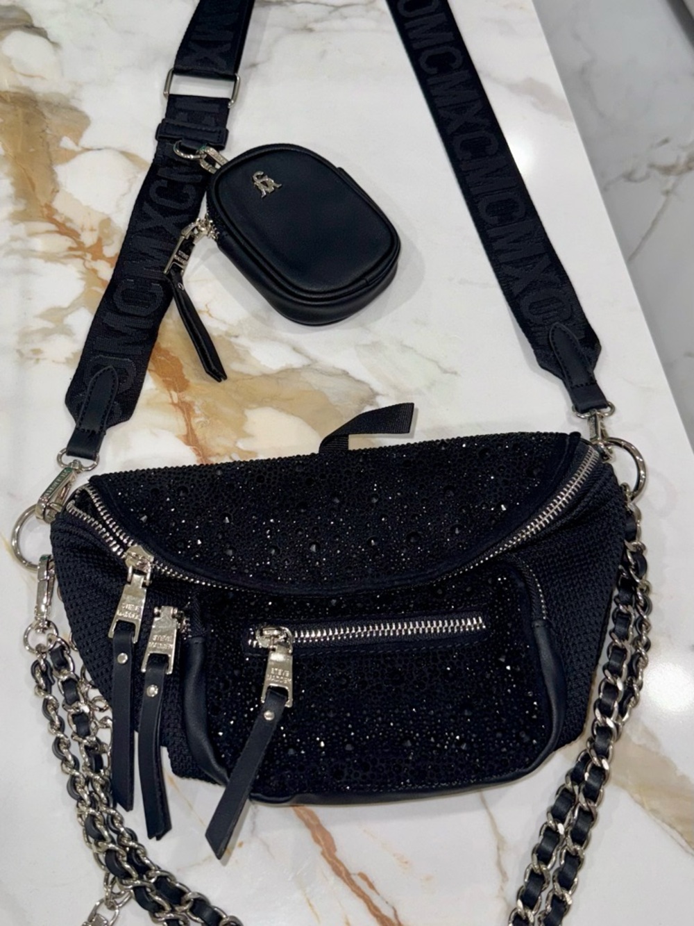 Steve Madden Maxima black bag NWOT